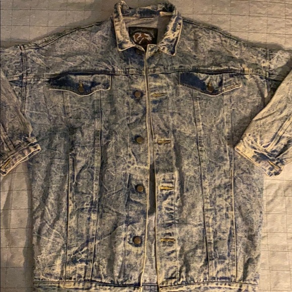 Vintage Other - Authentic Vintage Bleached Denim Jacket